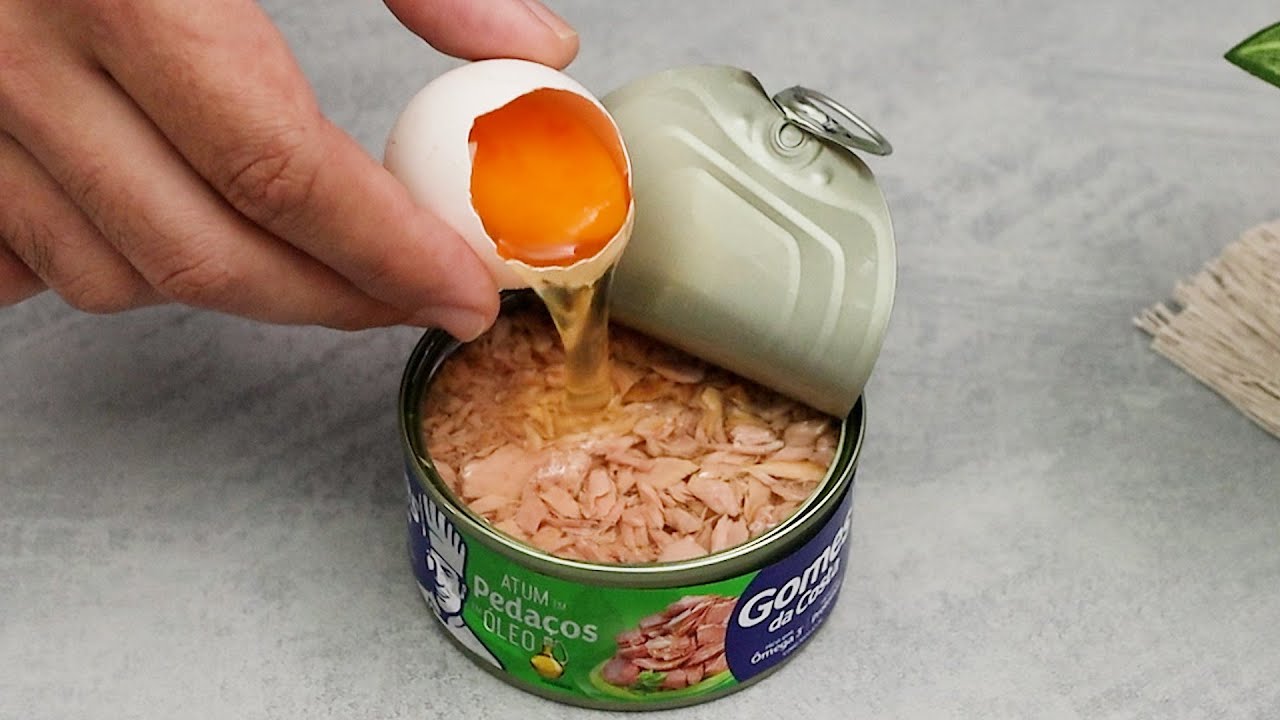 Hast du Eier und Dosen-Thunfisch zu Hause❓❓ Einfaches und gesundes Abendessen!