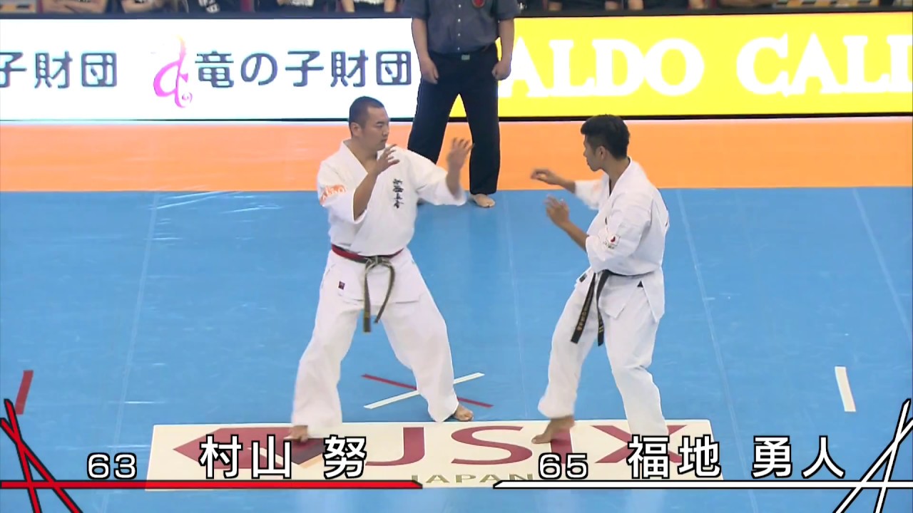 【新極真会】第50回全日本空手道選手権大会　男子2回戦20　村山努　対　福地勇人　SHINKYOKUSHINKAI KARATE