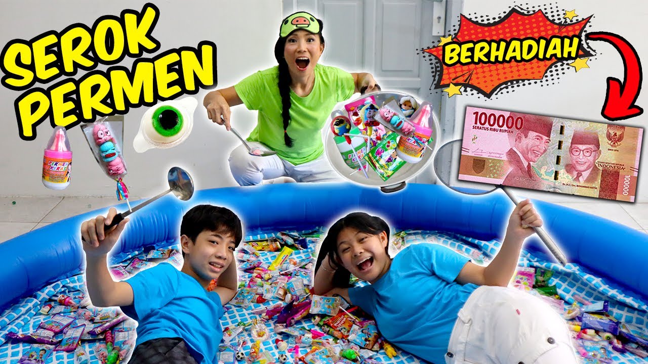 SEROK PERMEN BERHADIAH DUIT DI KOLAM RENANG BIRU ! Tantangan Lucu | CnX Adventurers