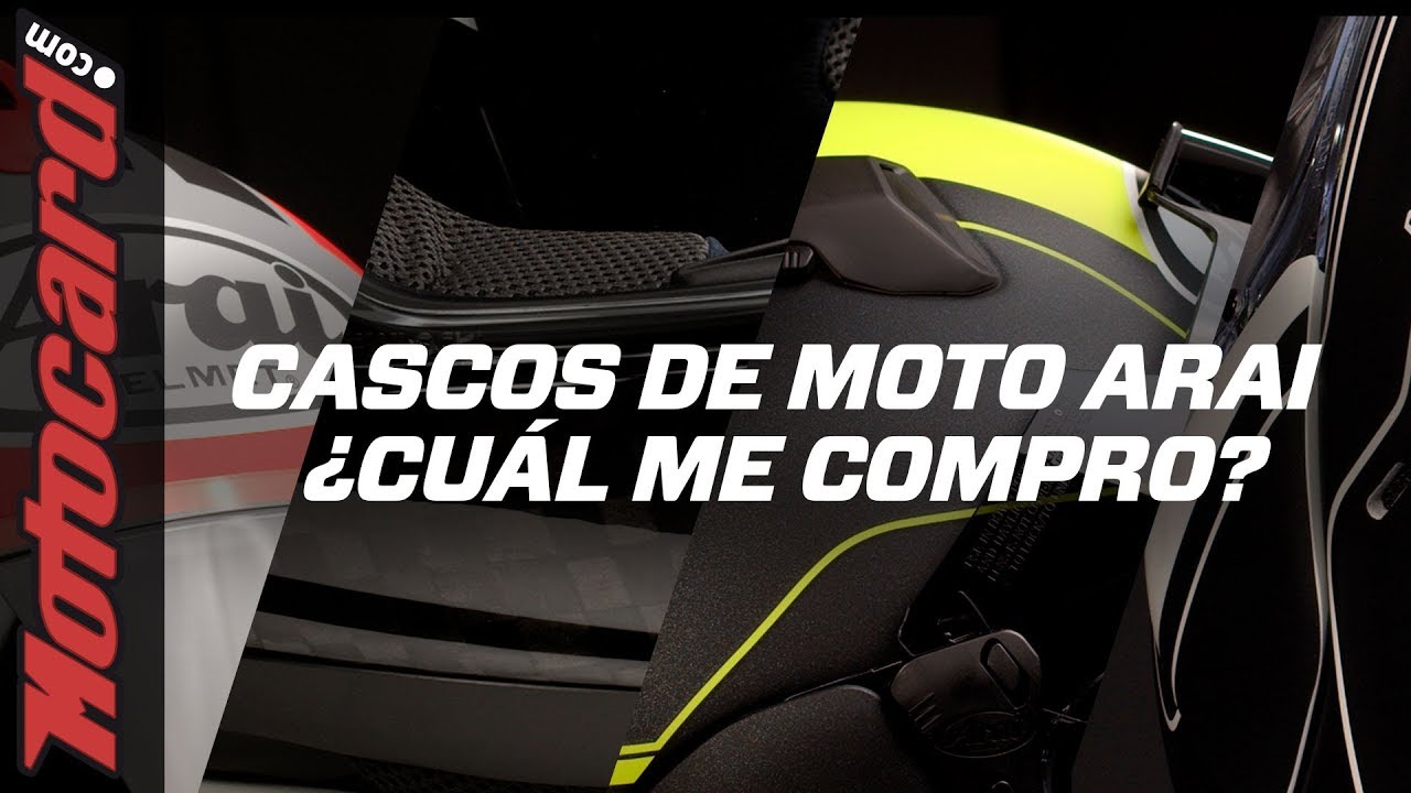 CASCOS ARAI. ¿Cuál me compro? Te los enseñamos TODOS