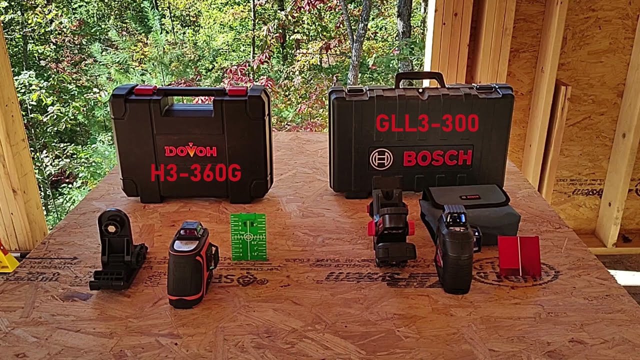 Laser Level Comparison: Bosch GLL3-300 vs Dovoh H3-360G