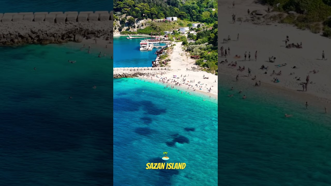 Sazan island beach 🏖️ with Aquamarine Adventure Vlore 2025