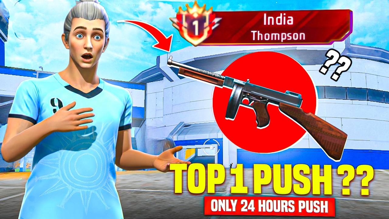Pushing TOP 1 Title in : ( Thompsan ) 🔫 in Only 24 HOURS 😳 Can i Achieved 🤔?? Let's find out👊🏻