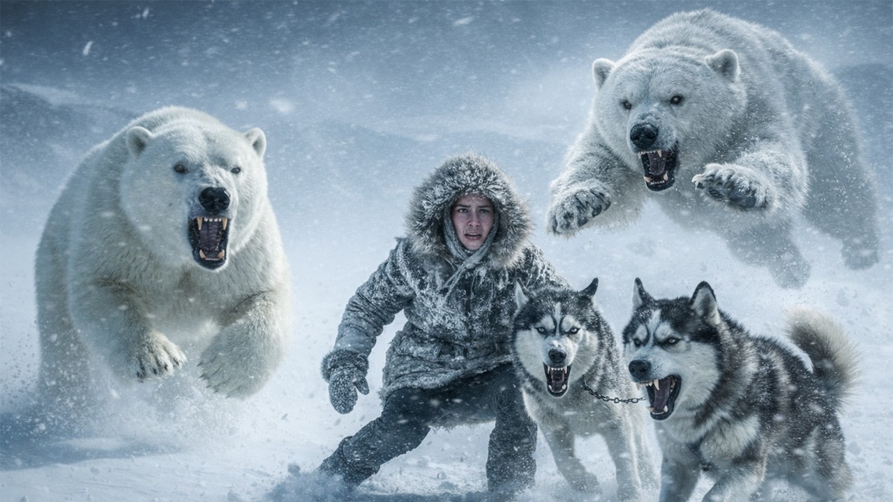 25-Year-Old Girl & Two Dogs vs Polar Bears in -71°C (Yakutia Survival)