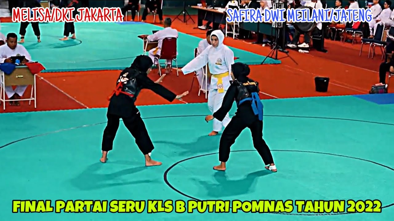 Final Partai Seru Safira Dwi Meilani/Jateng vs Melisa/Dki Jakarta - B Putri POMNAS 2022
