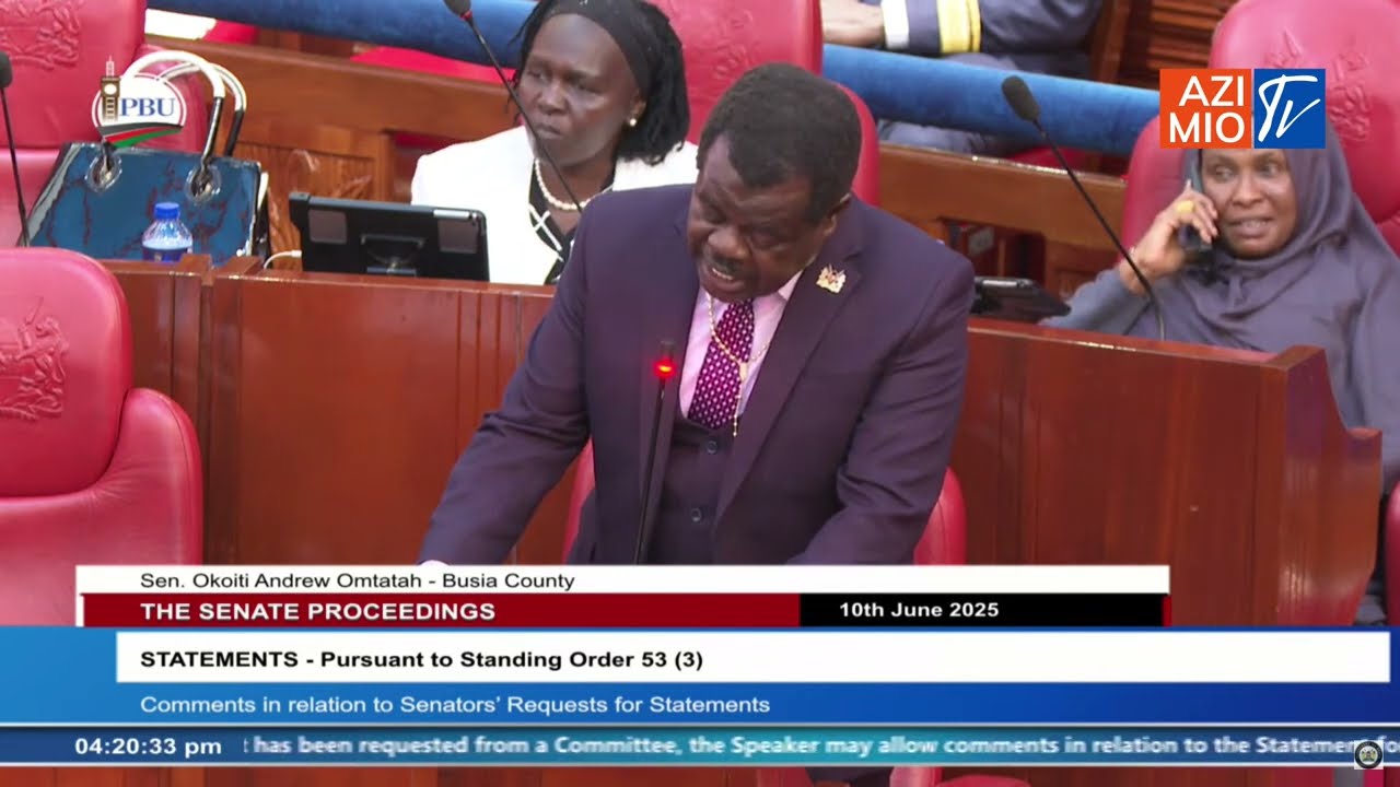 House REACTS to Sen. Omtatah DAMNING REVELATION of the truth behind Albert Ojwang's death