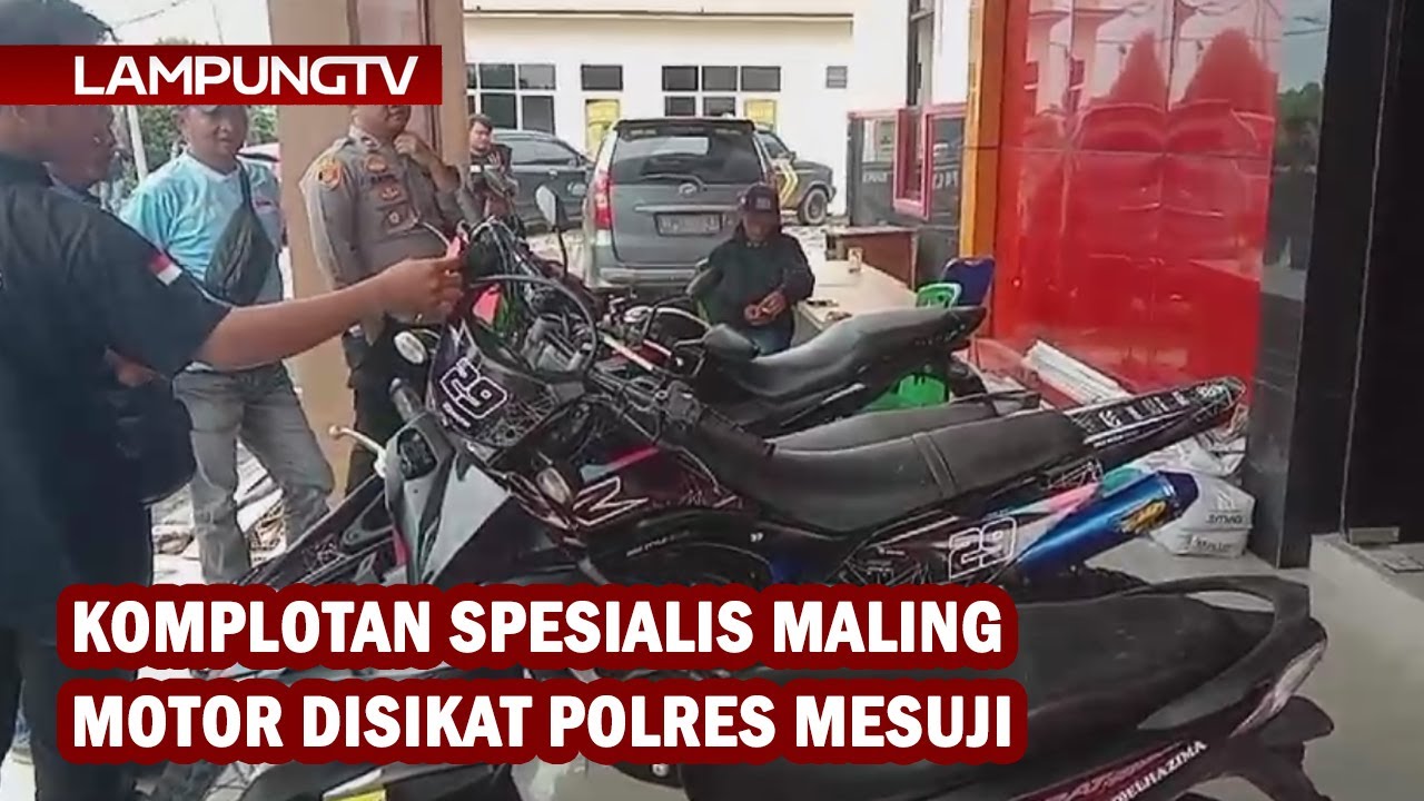 Komplotan Spesialis Maling Motor Disikat Polres Mesuji