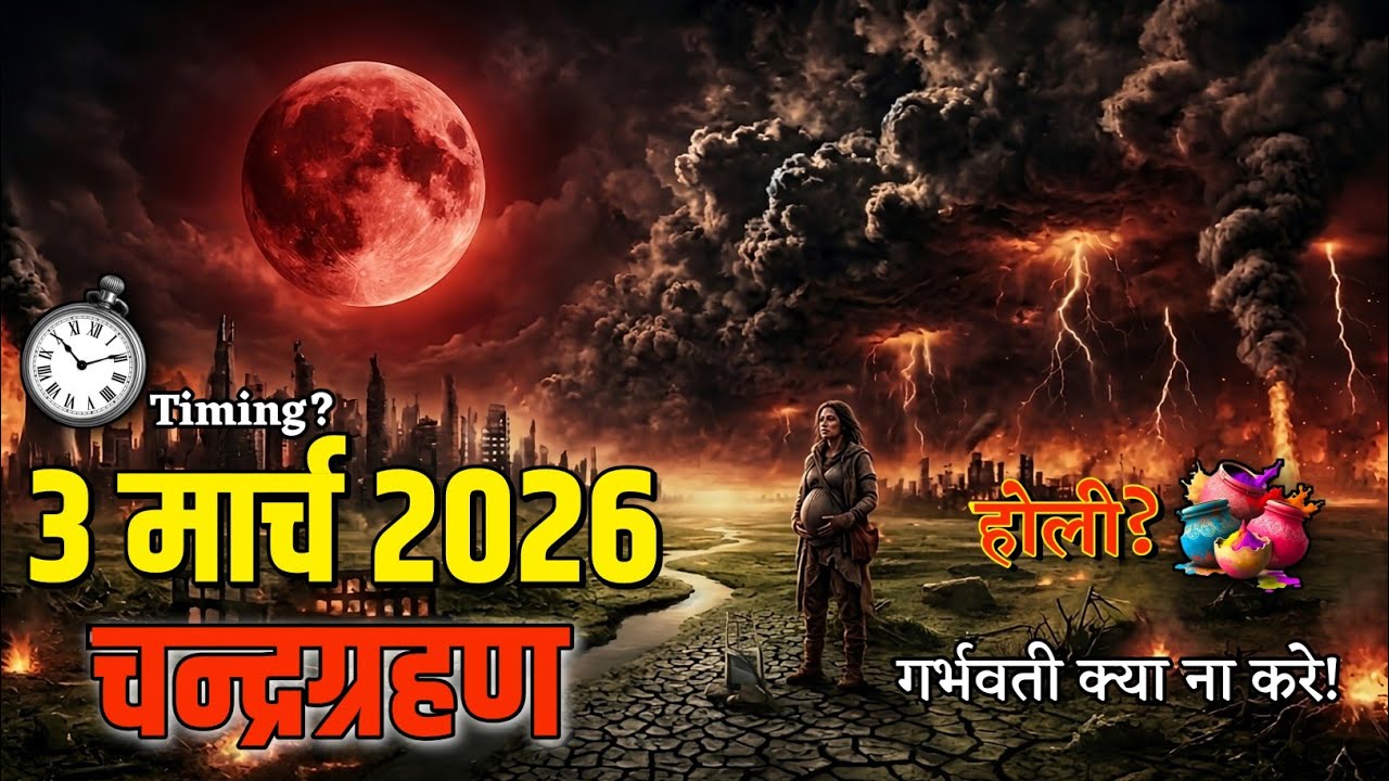 3 मार्च 2026 चंद्रग्रहण बहुत प्रभावशाली |3 राशियां होंगी करोड़पति |Chandra Grahan |#grahanहोली 