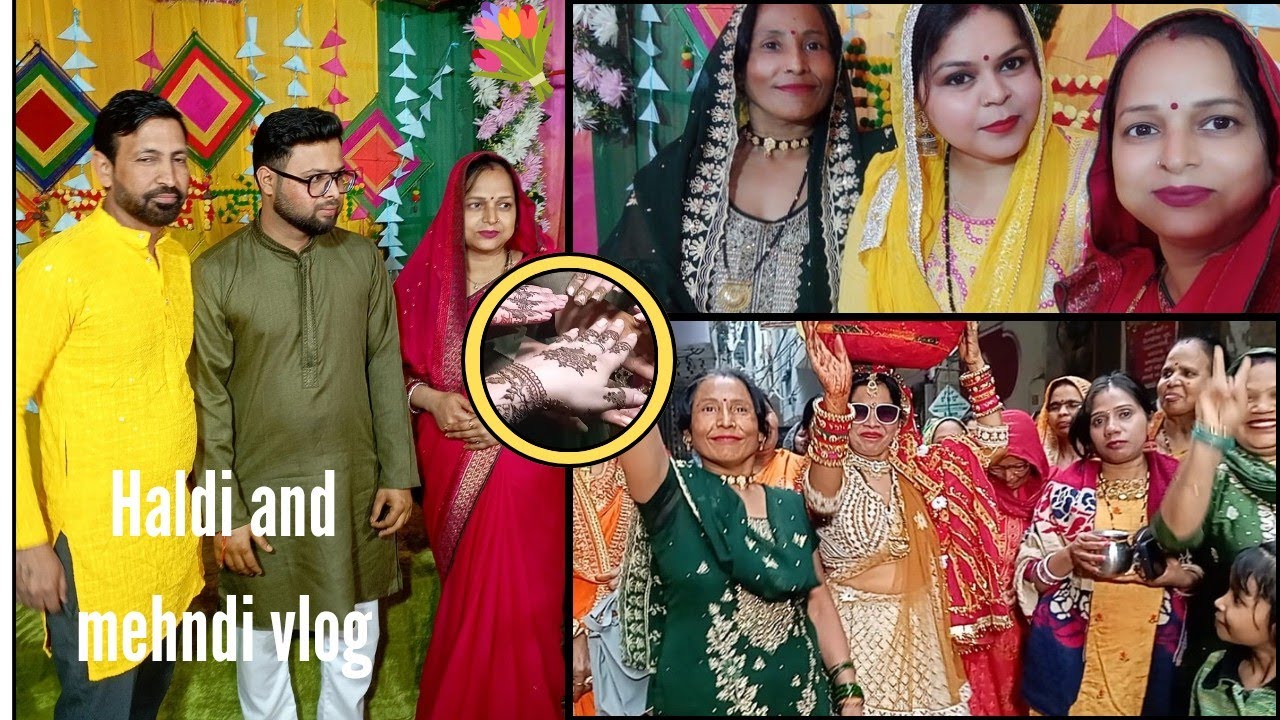 Mere devar ki haldi and mehndi vlog 🥰