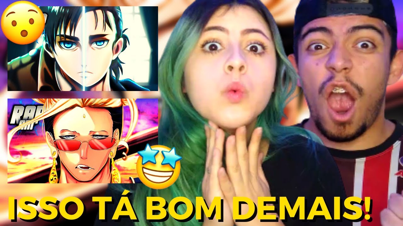 ♪ BUDA | PELA HUMANIDADE  E ♪ DESABAFO EREN YEAGER |  (ANIRAP) | REACT 2 EM 1 (RAP NERD) CASALZINHO
