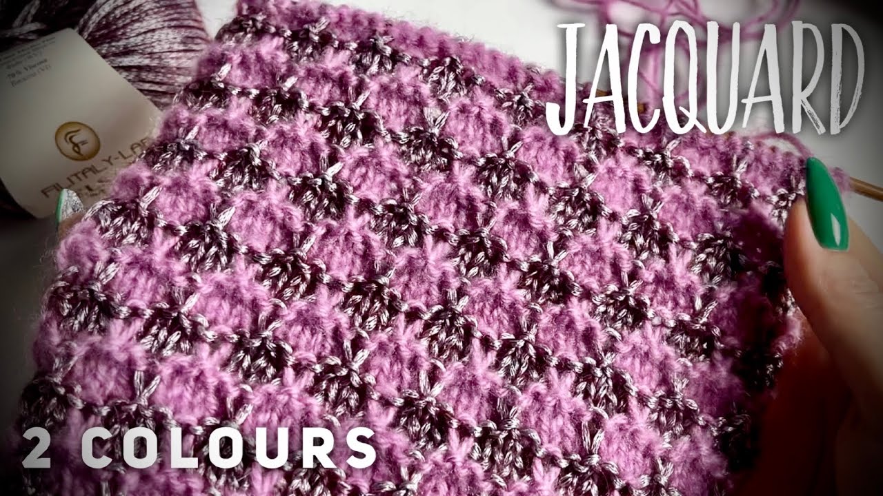 Просто ШОК 💥💥💥 РОМБИКИ 💥💥💥узор спицами! ЖАККАРД РУЛИТ! JACQUARD KNITTING PATTERN