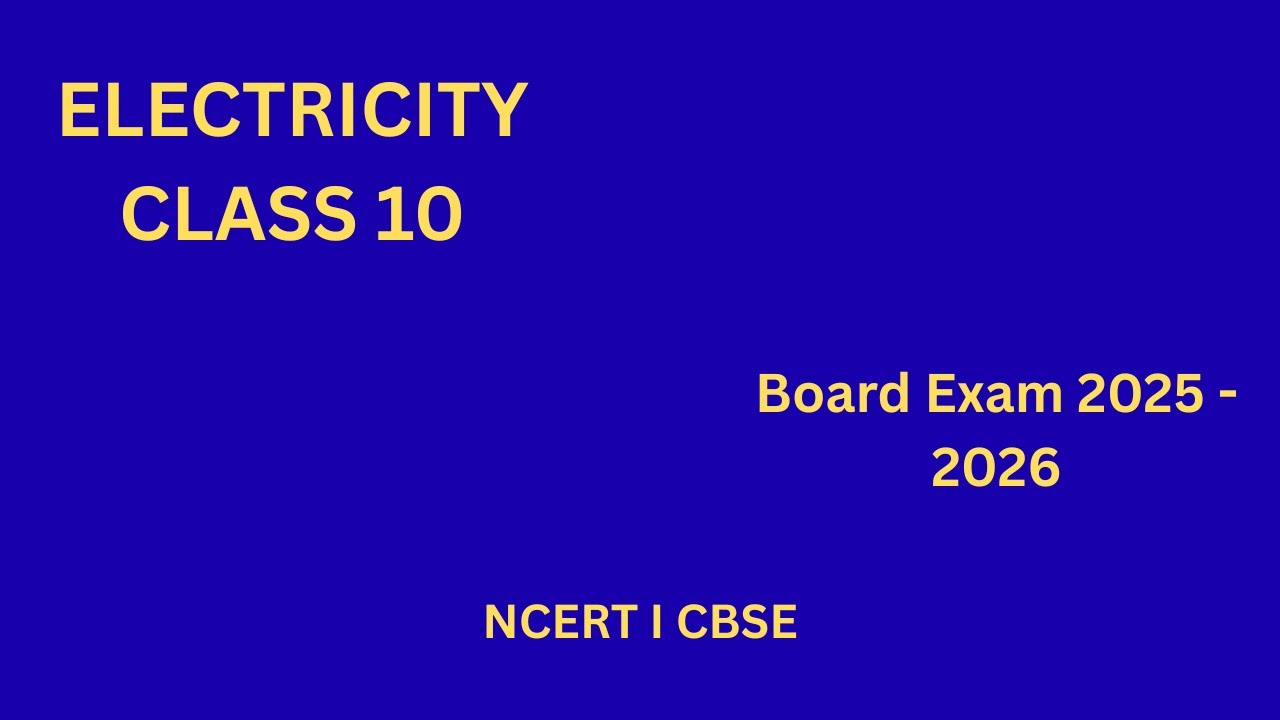 Electricity Numericals Class 10 | MOST IMPORTANT Questions for CBSE 2025–26