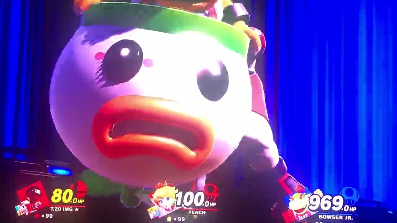 Super Smash Bros Ultimate, Mii T.20 I’MG & Peach, King of the Fighters Stadium 18