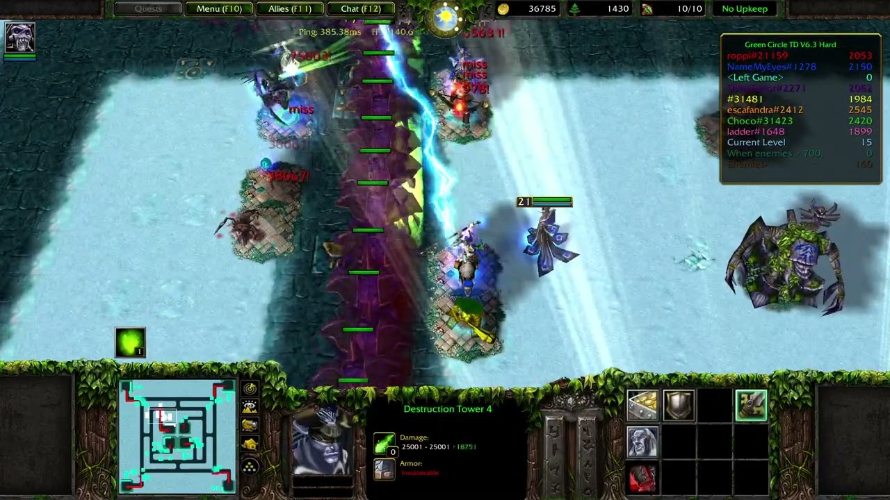 Green circle TD HARD v6.3 - không hiểu sao thua - Lag