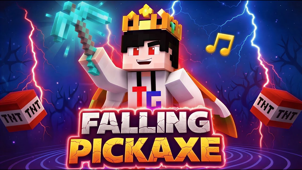 🔴 Minecraft Falling Pickaxe  CHAT Control #shorts #live # minecraft  Day 9