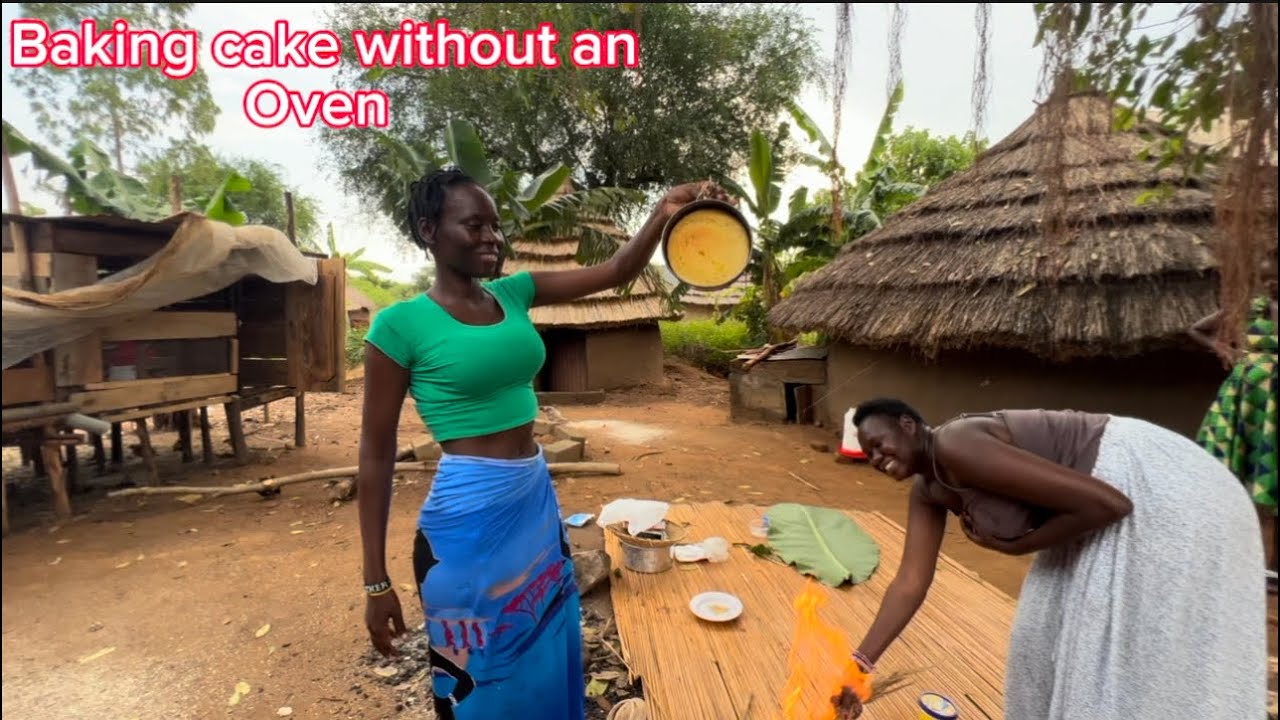 Baking Cake Using Sand in An African Village/ African village Life #shortvideo #africa #africanvilla
