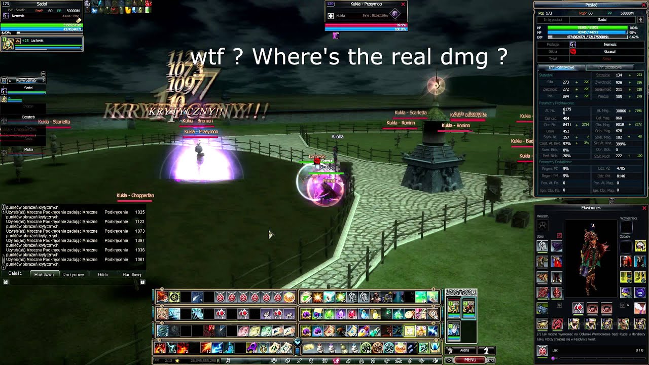 Rappelz 9.2 Dark spiral skill bug on Void mage