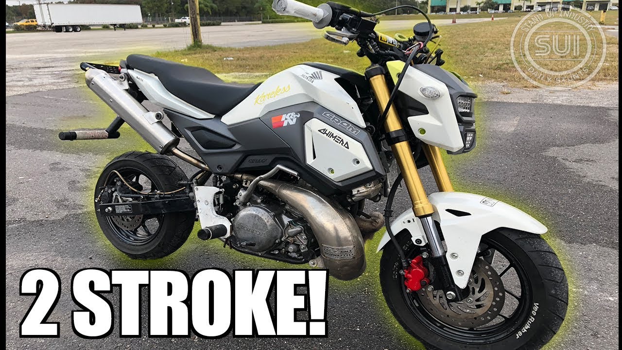 Crazy 2 Stroke Honda Grom! - World's Fastest Grom Built In 2 Weeks