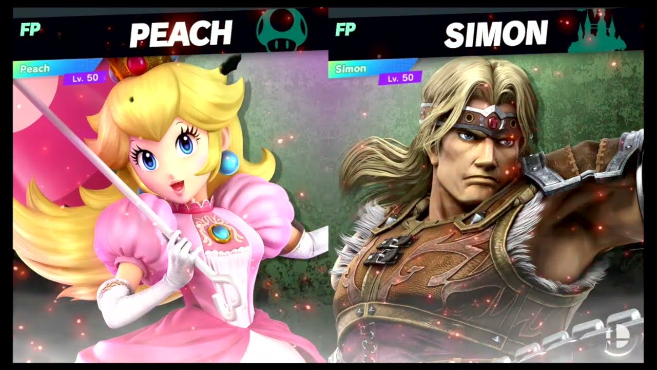Super Smash Bros Ultimate Amiibo Fights – Peach vs the World #70 Peach vs Simon