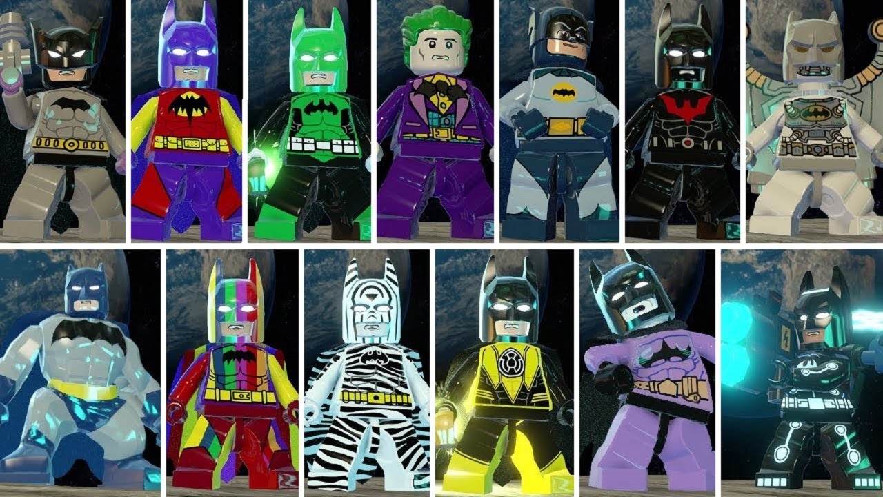 All Batman Characters & Suits in LEGO Batman 3