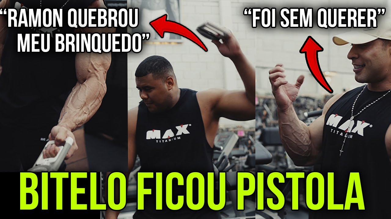 URGENTE! BITELO ESTREIA NA MAX + RAMON QUEBROU BRINQUEDO DO BITELO + TREINO DE PERNA BRUTAL