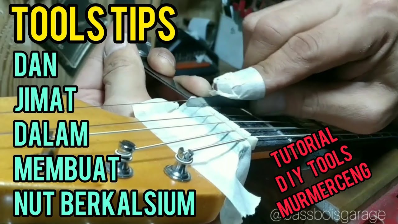 Membuat Nut Stratocaster Model dan Alternatif DIY Tools
