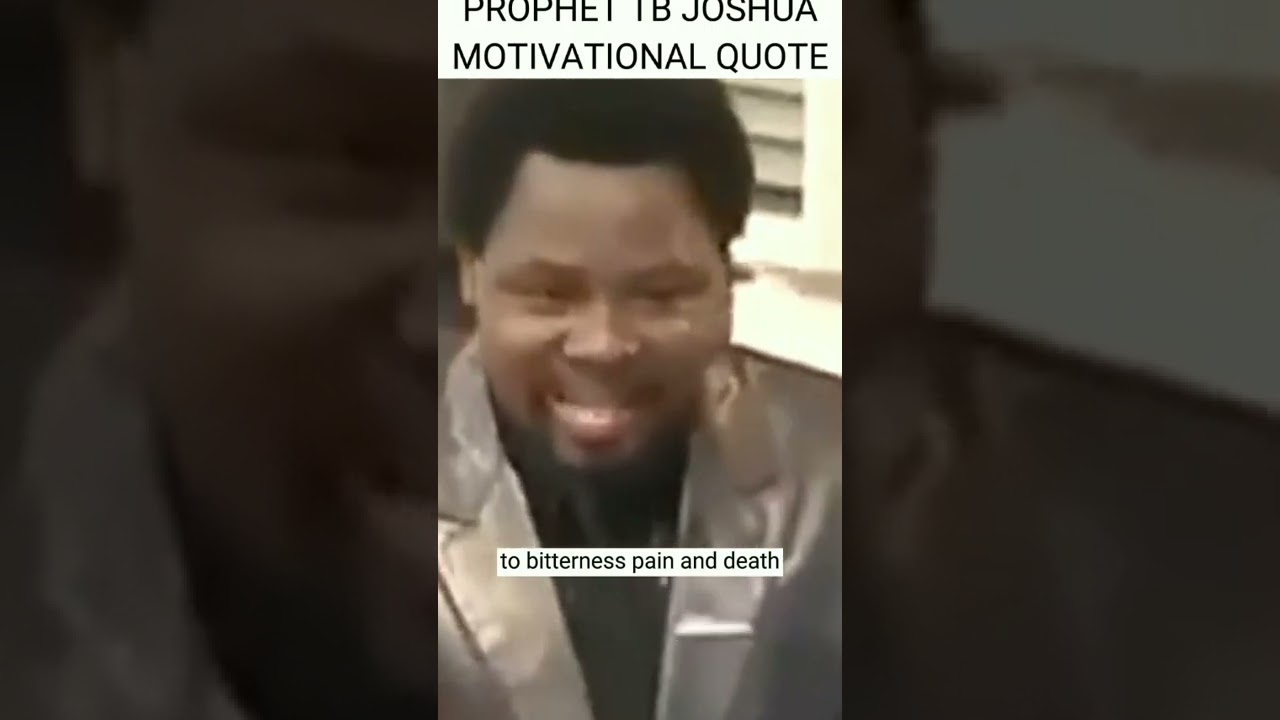 prophet tb joshua motivational quote:A LIFE FULL OF CHOICES