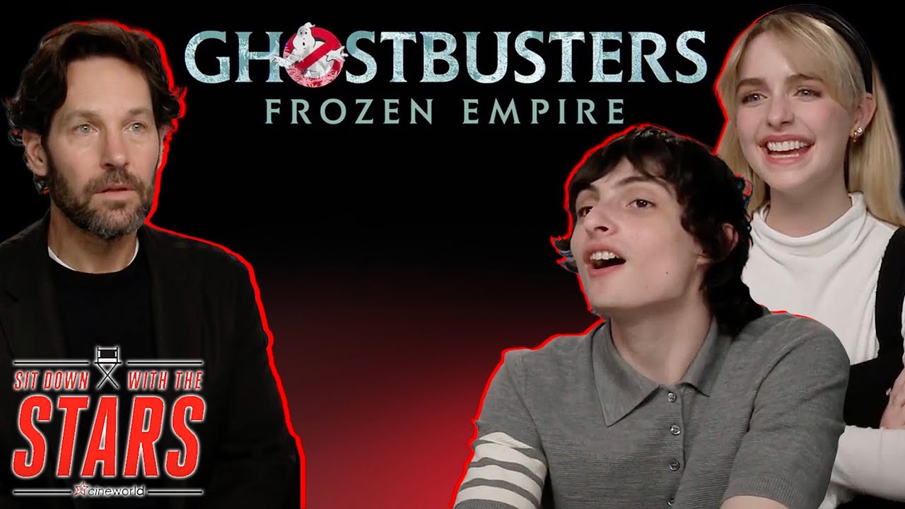 Paul Rudd, Finn Wolfhard & Mckenna Grace are so in sync... | Ghostbusters: Frozen Empire Interview