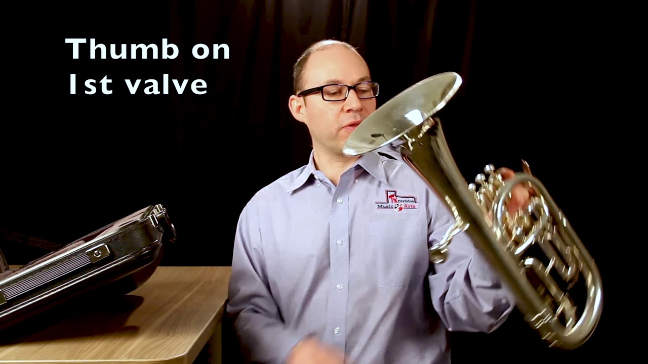 3b) How to Hold an Alto Horn