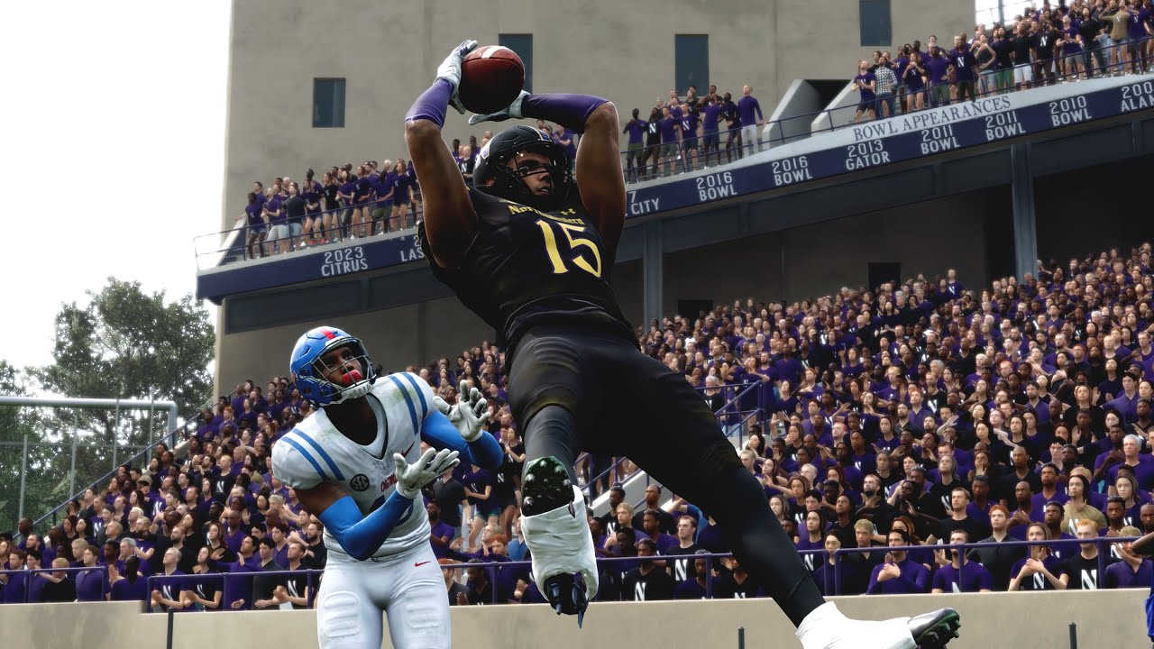 Northwestern gets revenge on Ole Miss with late TD in 2031 season of CFB 25 dynasty