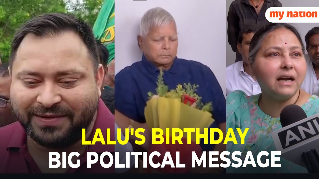 Lalu Yadav's Birthday Turns Political | Tejashwi, Misa Bharti Attack BJP Amid Security Row