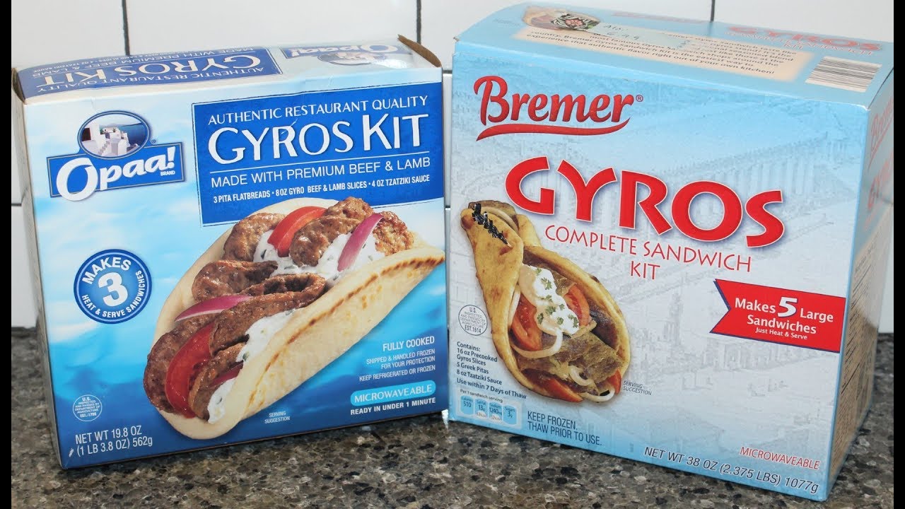 Opaa! Brand Gyros Kit vs Bremer (ALDI) Gyros Complete Sandwich Kit Comparison & Review
