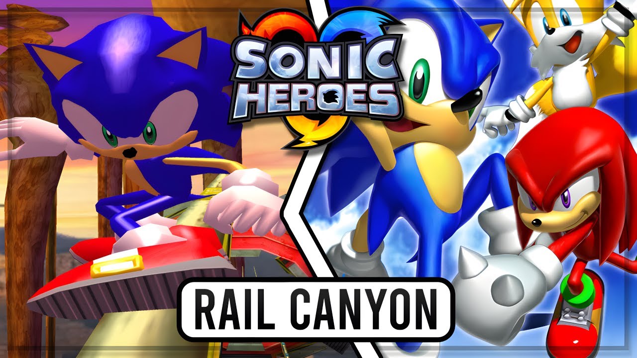 Sonic Heroes: Rail Canyon [Team Sonic] Speedrun (4K 60FPS)