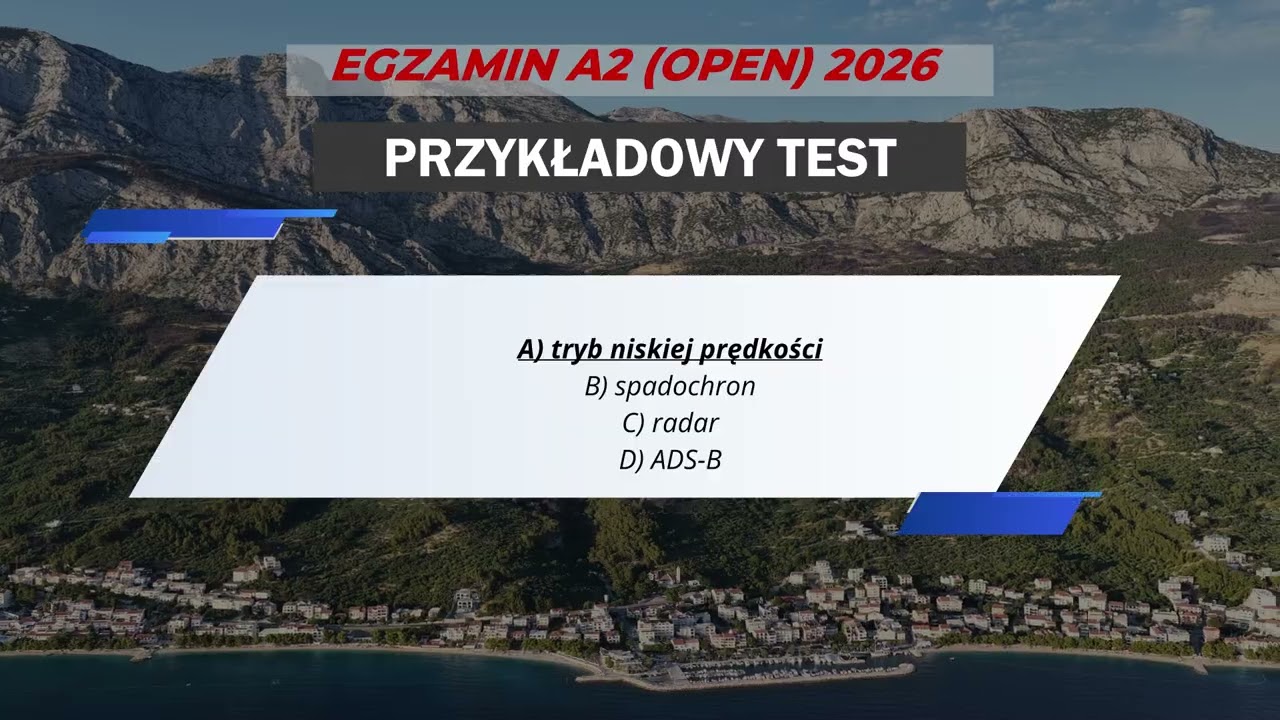 A2 Dron OPEN Testy 2026 - Materiał do egzaminu
