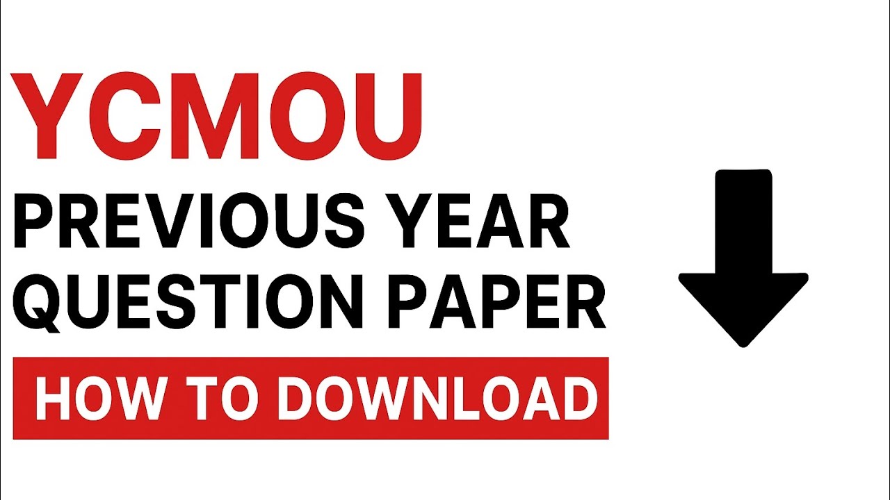 YCMOU Previous Year Question Paper Download | जुने प्रश्नपत्रिका कसे डाउनलोड करायचे | Step by Step 