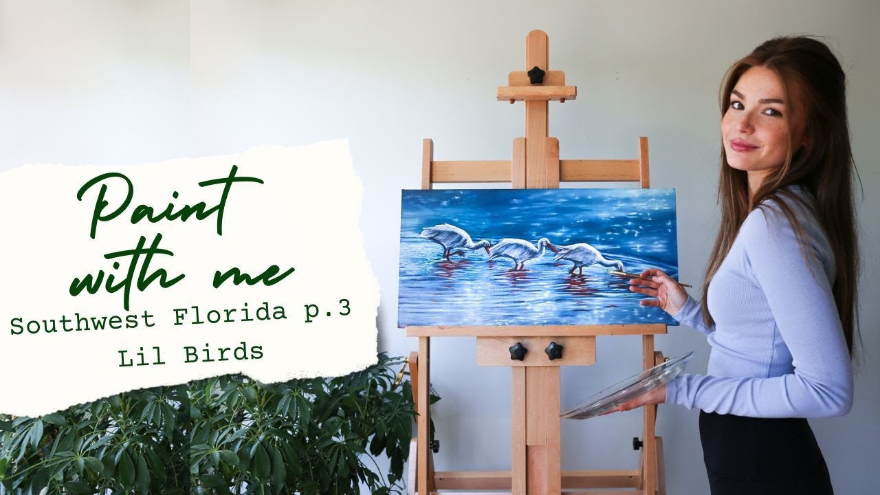 Paint with Me | Little Birds | Manatee Park, Fort Meyers | Southwest Florida Series p.3