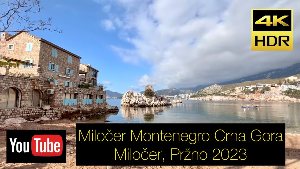 Miločer Montenegro Crna Gora - Miločer, Pržno Januar 2023