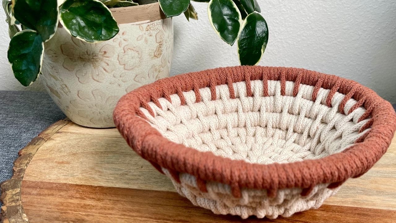 Easy Coiled Basket | Step by Step Tutorial