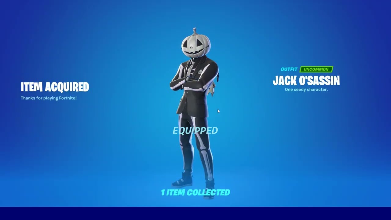 Fortnite October 30th 2022 Item Shop! NEW JACK O'SASSIN SKIN!