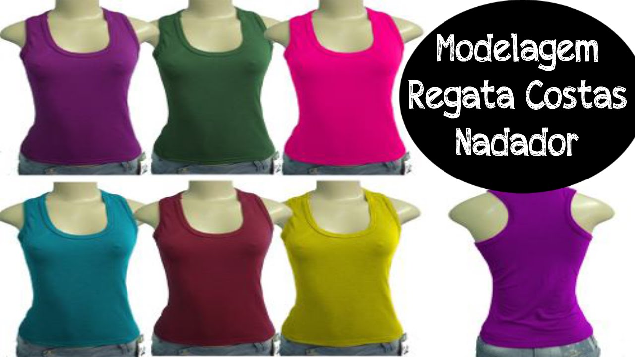 Tutorial de Modelagem  - Regata Costas Nadador Por: Dayse Costa