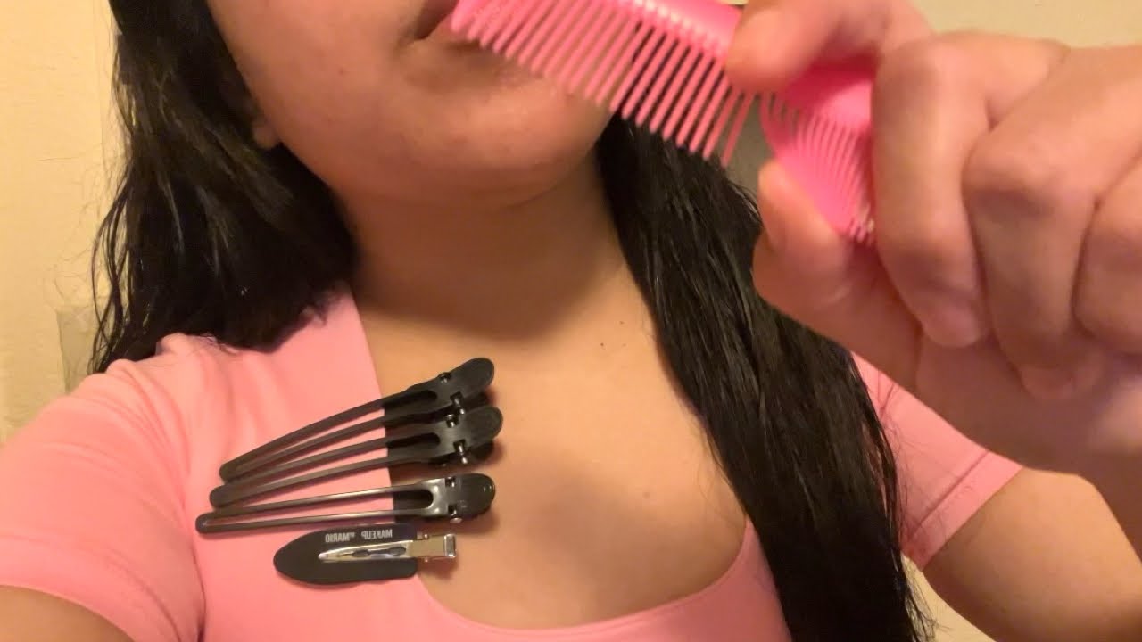 ASMR Styling Your Hair For The Schools Homecoming Dance (hairstyle 2)