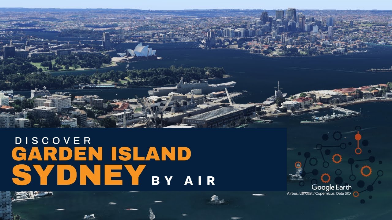 Garden Island, Sydney, Aerial Tour