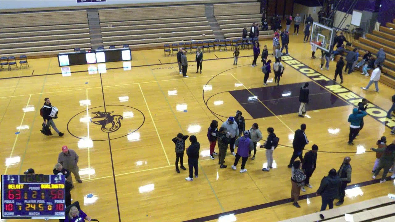 Beloit Memorial High School vs Burlington High School Mens Varsity Basketball