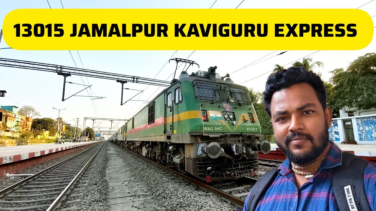 13015 Jamalpur KaviGuru Express Genaral Class Review | Bandel to Bolpur Santiniketan train journey🚂 