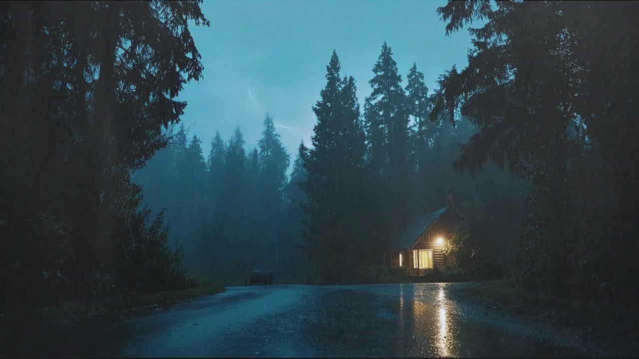Rain Sounds For Sleeping with Thunder - Sleep Faster Tonight | Study, Relax & Focus