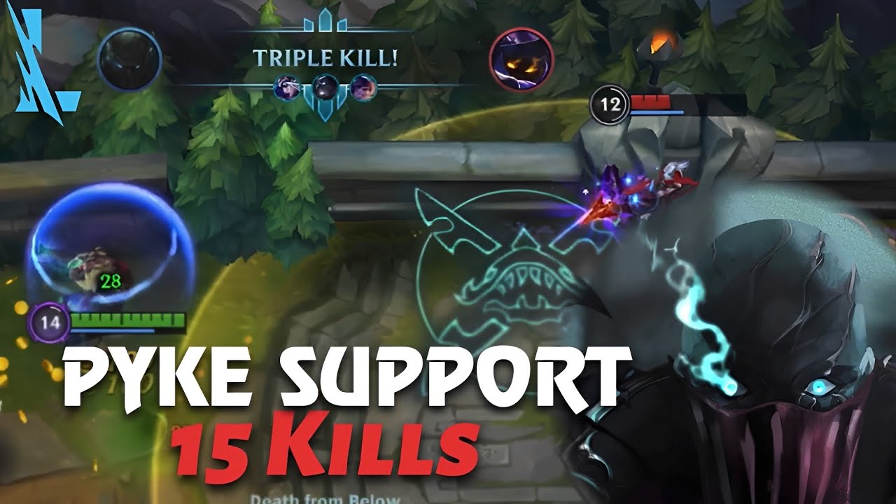 GRANDMASTER PYKE SUPPORT IS BROKEN ( 15 KILLS ) - League of Legends: Wild Rift