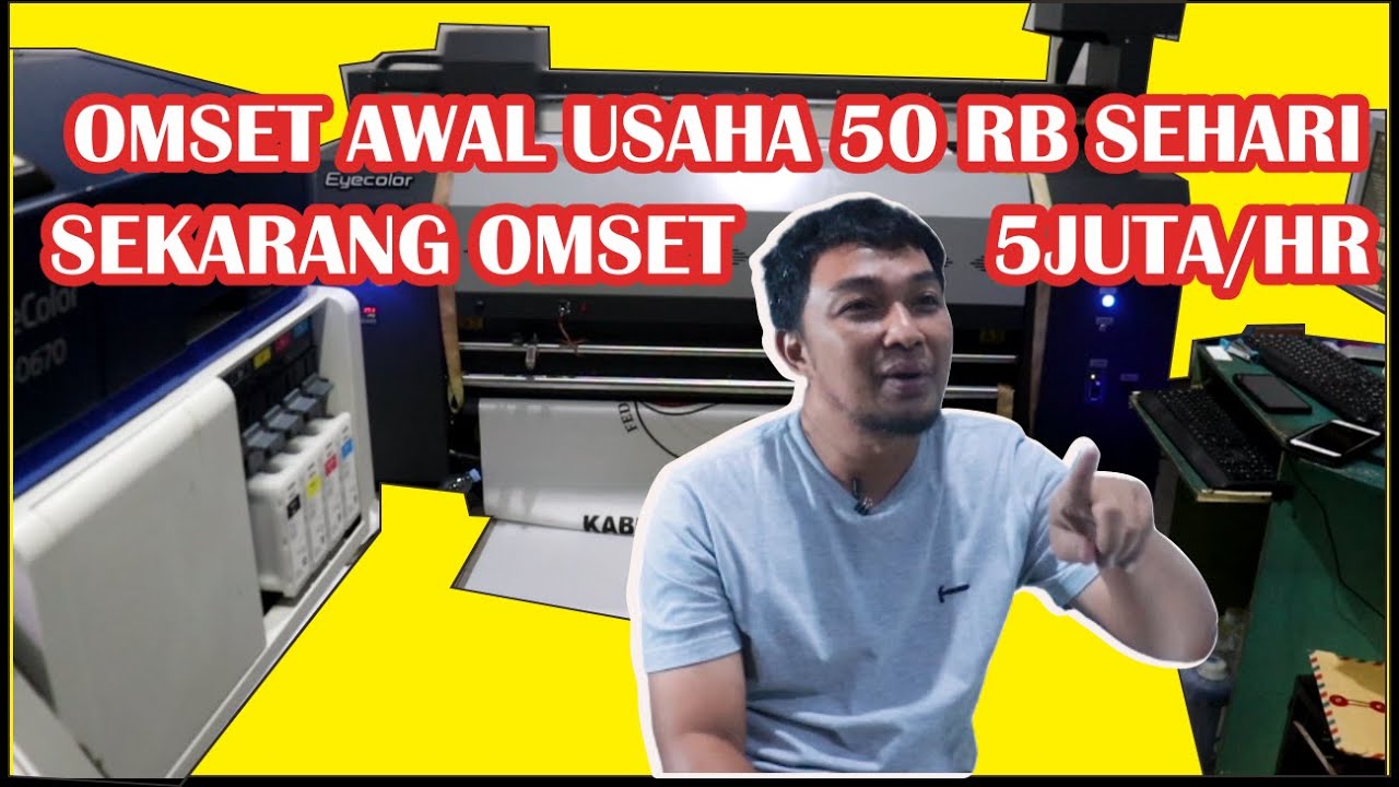 TKI dari jepang pulang sukses buka usaha digital printing