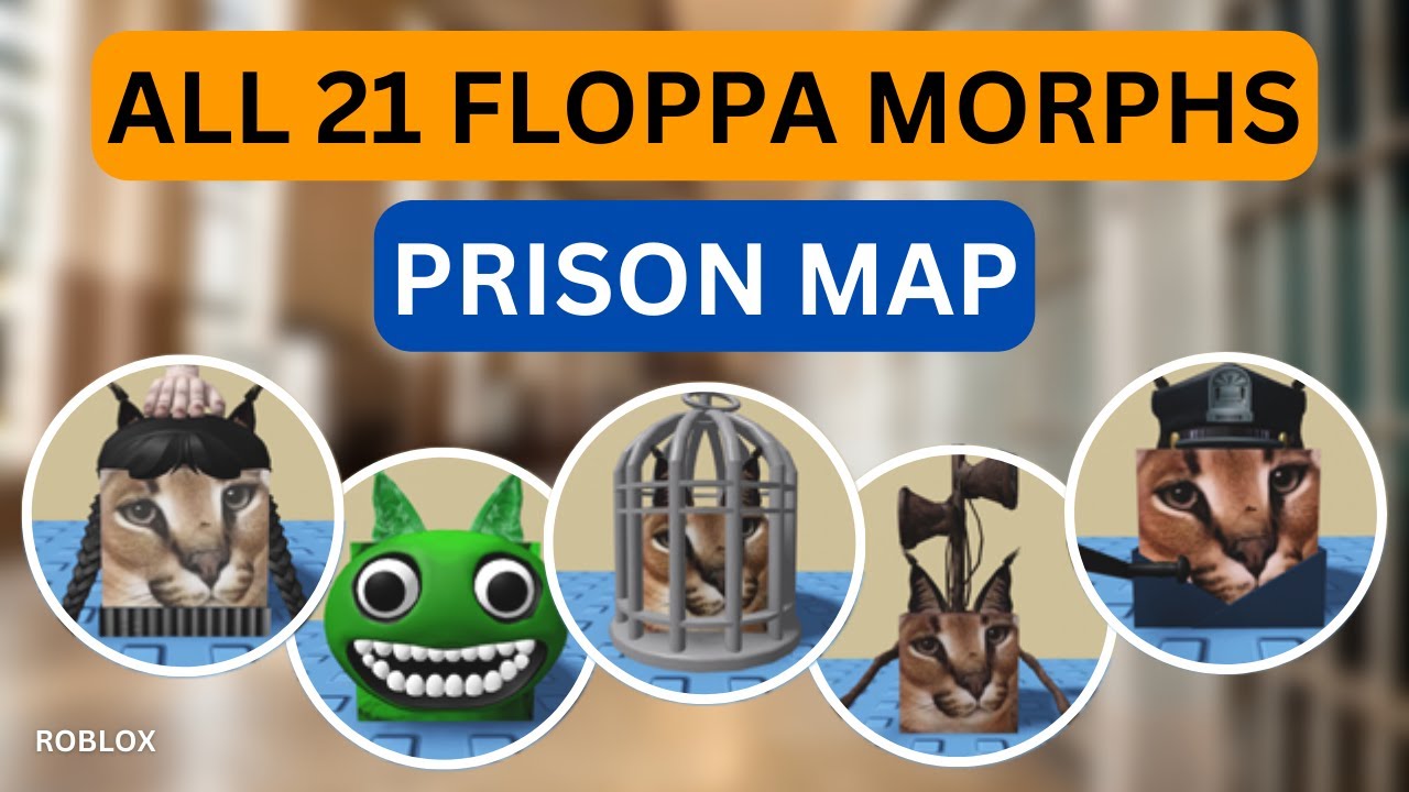 How To Find All Floppas in Prison Map | Roblox Find The Floppa Morphs