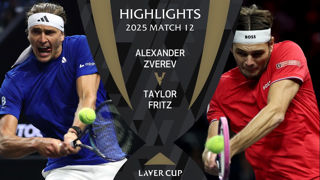 Alexander Zverev v Taylor Fritz Highlights | Laver Cup 2025 Match 12