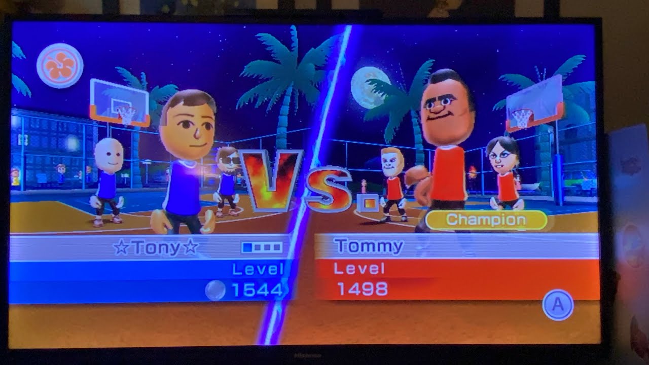 beating all of the wii sports resort champions part 2: defeating tommy in basketball